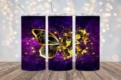 Black and Gold Butterfly - 20oz Sublimation - PNG Design Product Image 1