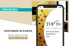 Black &amp; Gold Instagram Canva Story Template Product Image 3