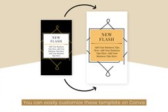 Black &amp; Gold Instagram Canva Story Template Product Image 5