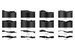 Black and Silver Glam Tears Clipart Product Image 2