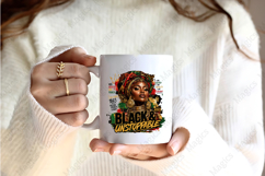 Black and Unstoppable Afro Queen PNG for Juneteenth Product Image 2