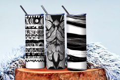 Doodle Black and White Abstract Patterns Digital Paper Product Image 4