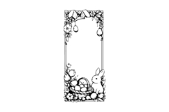 Black and White Easter Vertical Frame Design Product Image 1