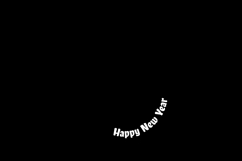 Black and white lunar new year 2026 horse chinese zodiac sig Product Image 2