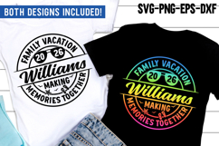 Family Vacation 2026 Making Memories Together SVG PNG Shirt Product Image 1
