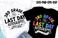 Last day Autographs SVG, Last Day of School, 3rd grade 2026 Product Image 1