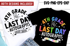 2026 Last day Autographs SVG, Last Day of School, 4th Grade Product Image 1