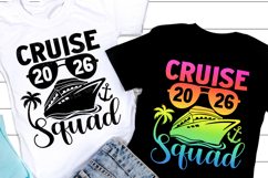 Cruise Squad 2026 SVG | Summer Vacation | Family Trip Tshirt Product Image 1