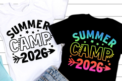 Summer Camp 2026 SVG | Summer Quote PNG | Camping Shirt Product Image 1