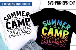 Summer Camp 2025 SVG | Summer Quote PNG | Camping Shirt Product Image 1