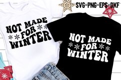 Not Made For Winter SVG, Funny Christmas, Winter Quote Shirt Product Image 1