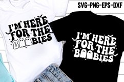 I&#039;m Here For The BOObies SVG | Retro Halloween Kids Shirt Product Image 1