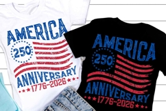 America 250th anniversary PNG, USA 250 years 1776-2026 Product Image 1