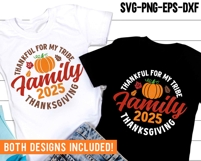Family Thanksgiving 2025 SVG, Thanksgiving Matching Family Product Image 2