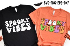 Spooky Vibes SVG, Halloween Season, Retro Halloween Shirt Product Image 2