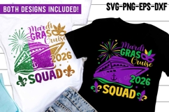 2026 Mardi Gras Cruise Squad SVG PNG | Trendy Mardi Gras Product Image 1