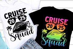 Cruise Squad 2025 SVG | Summer Vacation | Family Trip Tshirt Product Image 1