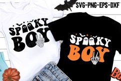 Retro Halloween Quote SVG PNG | Spooky Boy Shirt Design Product Image 1