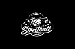 Black and White Streetball Urban Logo Design Product Image 2