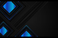 Black background with blue gradient glitter geometric shape Product Image 2