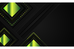 Black background with green gradient glitter geometric shape Product Image 1