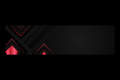 Black background with red gradient glitter geometric shape Product Image 2
