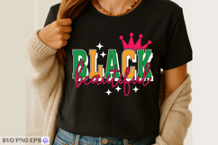 Black Beautiful Text Design Modern Calligraphy Typography Product Image 2