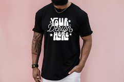 Black Bella Canvas 3001 Mockup, Male T-shirt Mock up, Black Product Image 1