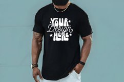 Black Bella Canvas 3001 Mockup, Male T-shirt Mock up, Black Product Image 1