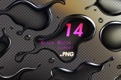 Black Blots clipart Product Image 1