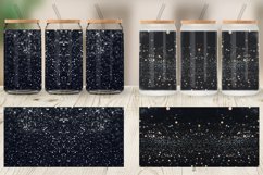 Glass Can Wraps Black Bokeh Pattern Product Image 2