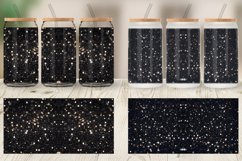 Glass Can Wraps Black Bokeh Pattern Product Image 3