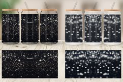 Glass Can Wraps Black Bokeh Pattern Product Image 4