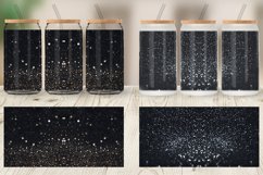 Glass Can Wraps Black Bokeh Pattern Product Image 5