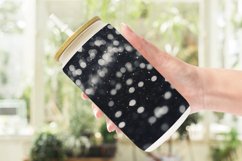 Glass Can Wraps Black Bokeh Pattern Product Image 6