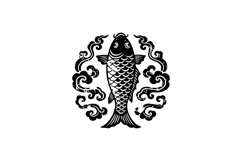 Black branding logo illustration fish template concept Product Image 1