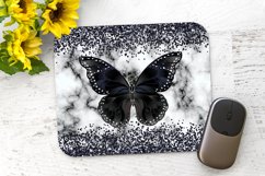 Black Butterfly - Mouse Pad Sublimation - PNG Design Product Image 1