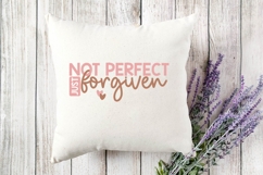 Not Perfect Just Forgiven Svg, Bible Quotes Christian Svg Product Image 3