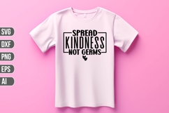spread kindness not germs Svg, Motivation Svg Product Image 1