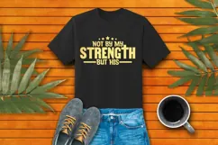 Not By My Strength but His Svg, Christian Svg, Jesus Svg Product Image 3