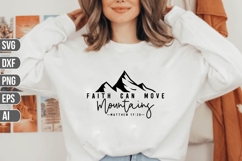 Faith Can Move Mountains Svg, Religious Svg, God Svg Product Image 1