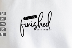 It Is Finished Svg, Religious Svg, God Svg Product Image 1