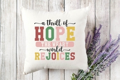 A thrill of hope the weary world rejoices Svg, Christian Svg Product Image 3