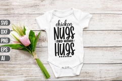 Chicken Nugs and Mama Hugs Svg, Funny Baby Svg Product Image 1