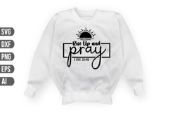 Rise Up and Pray Svg, Christian Svg, Jesus Svg. Product Image 1