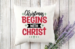Christmas Begins with Christ Svg, Christmas Svg Product Image 2
