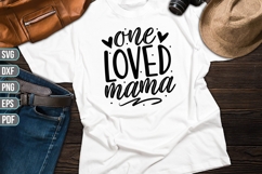 One loved mama Svg, Mother Svg Product Image 1