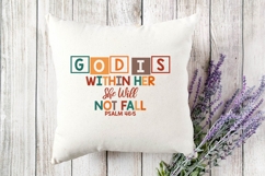 God is Within Her She Will Not Fall Svg, Bible Quotes Svg Product Image 2
