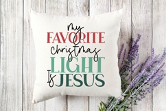 My Favorite Christmas Light Is Jesus Svg, God Svg Product Image 3