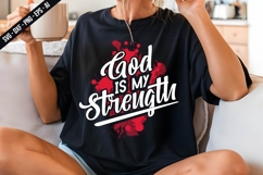 God Is My Strength Svg Design Product Image 3